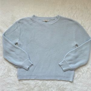 Copper‎ Key Sweater Junior Large Light Blue Knit Cropped Pastel Casual